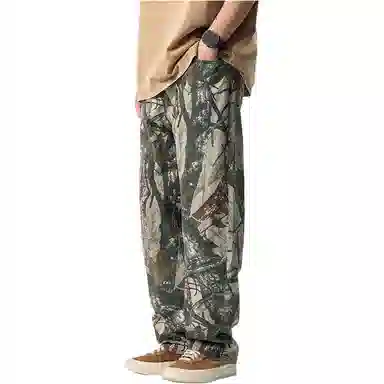 赞仕 美式潮牌水洗复古街头潮流直筒长裤休闲裤 男款