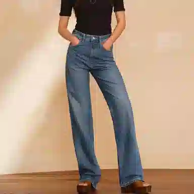 ZARA Trf High Waist Wide Leg Jeans