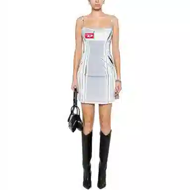 Diesel OVAL-D Silver Dress