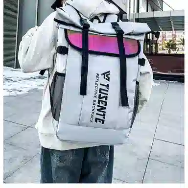 彤彤兔 多功能休闲 牛津布 双肩包 常规 男女同款情侣款 多用