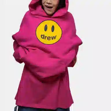 Drew House Mascot Hoodie Magenta Logo