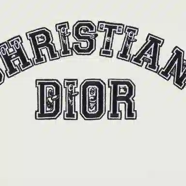 DIOR x KENNY SCHARF Hoodie Dress White