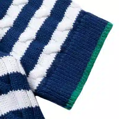 Polo Ralph Lauren Slim Fit Striped Knit Tee Blue