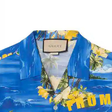 GUCCI SS22 Blue Shirt