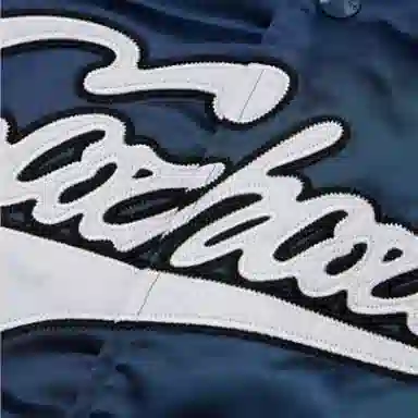 Carhartt WIP Logo Print Baseball Jacket Blue