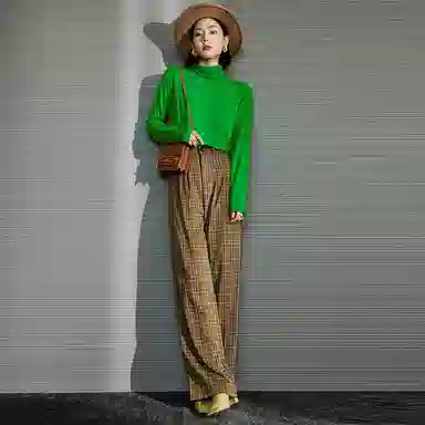 美洋 纯色休闲针织衫 女款