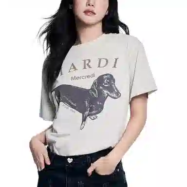 MARDI MERCREDI FW24 TSHIRT OATMEAL TAUPE T