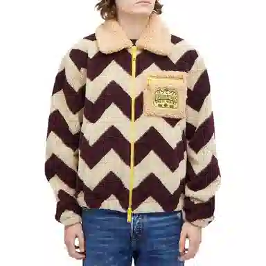 DSQUARED2 Zip Collar Jacket Beige