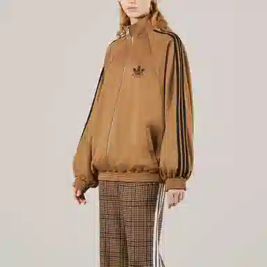 Gucci x adidas SS23 Logo Print Zip Jacket