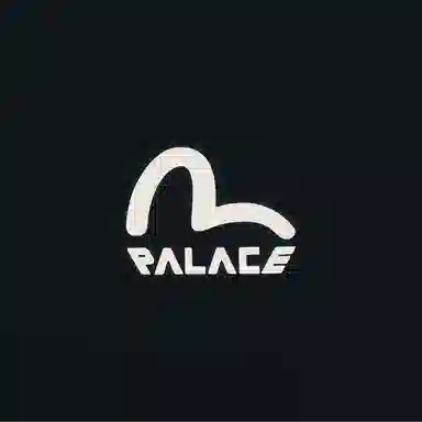 PALACE x EVISU Seagull T-Shirt Black LogoT