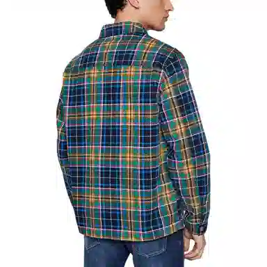 Converse Plaid Print Long Sleeve Shirt