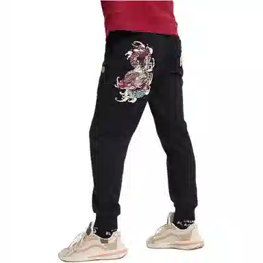 Onikoshi Black Casual Pants