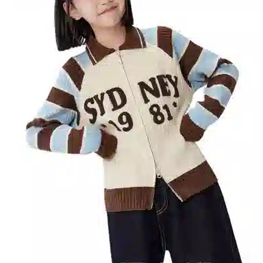 左西毛衣 翻领针织柔软厚款 儿童款