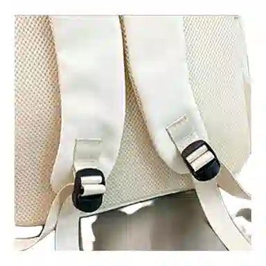 泰克森 中性风休闲简约日常通勤时尚百搭 尼龙 双肩包 男女同款情侣款 白色/黑色/蓝色