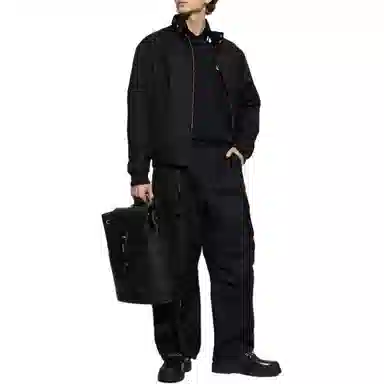 GUCCI Striped Polo Shirt Black