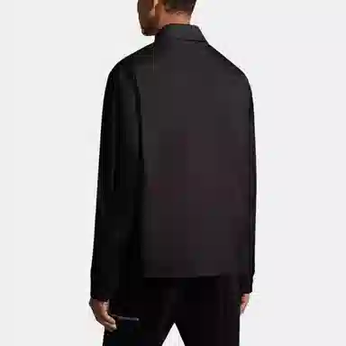 Moncler Gabardine Zip-Up Shirt