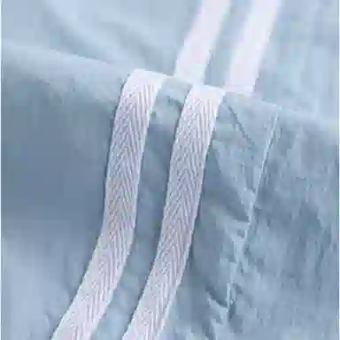 木清清 夏季侧边条纹薄款高腰宽松冰丝速干美式直筒阔腿休闲裤 女款