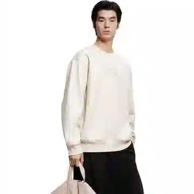 PEACEBIRD MEN Suede Fleece Sweatshirt