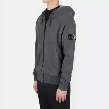 Stone Island SS23 Logo Hoodie Smoke Grey