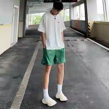 Peak Basketball Shorts Yellow Green