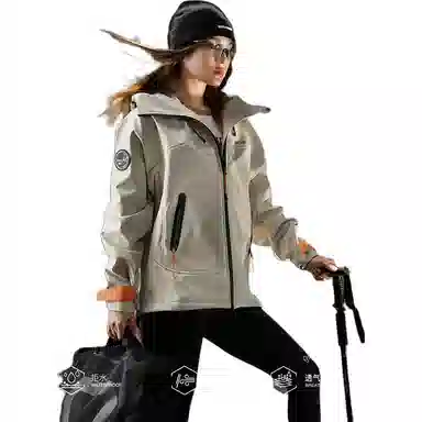 Monster Guardians Hoodie Jacket Khaki Women