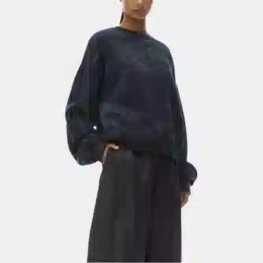 Alexander Wang Logo Crewneck Sweatshirt Black