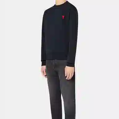 AMIPARIS SS21 Logo Crewneck Sweatshirt Black