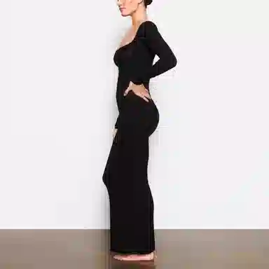 SKIMS SOFT LOUNGE LONG SLEEVE DRESS