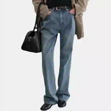 Dunst RELAXED FLARE JEANS CLASSIC BLUE