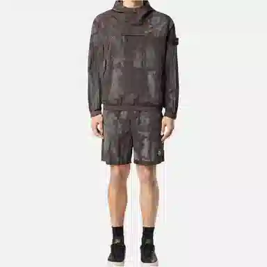 Stone Island Camo Hooded Jacket