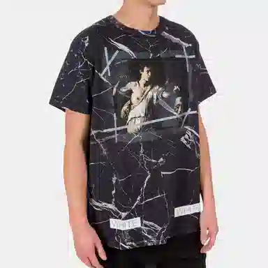 OFF-WHITE Marble Print T-Shirt