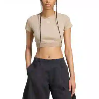 adidas originals ESSENTIALS RIB WASHED SS25 T