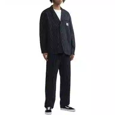 Carhartt WIP Striped Pocket Pants Navy