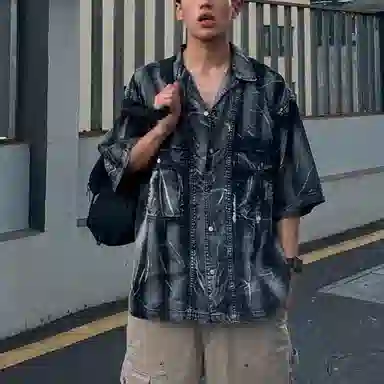 Converse Retro Short Sleeve Shirt Black