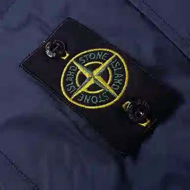 Stone Island Compass Logo Cargo Shorts Navy