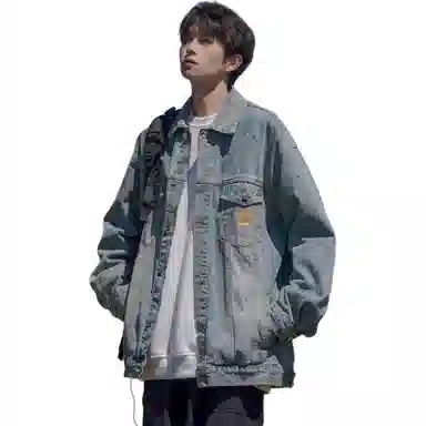 SINKACME 2025 Spring Autumn Badge Denim Jacket