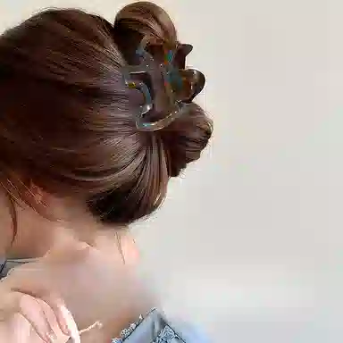 左欧 可爱小狗发抓醋酸板材抓夹 发夹 女款