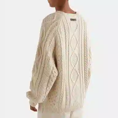 Fear of God Essentials Cable Knit Eggshell