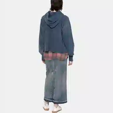 Maison Margiela Logo Hoodie Blue