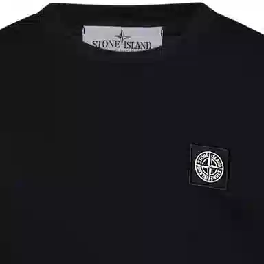 Stone Island Micro Logo T-Shirt Kids Black