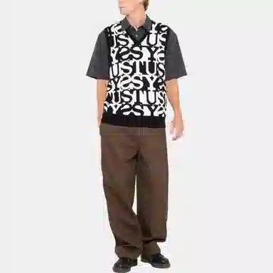 Stussy FW23 STACKED SWEATER VEST V