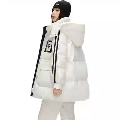 鸭鸭 韩版时尚加厚连帽羽绒服 女款