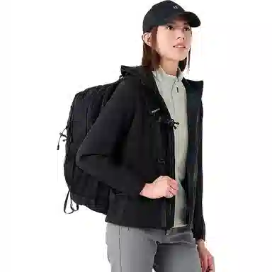 探路者 舒适纯色简约休闲夹克外套 女款 黑色