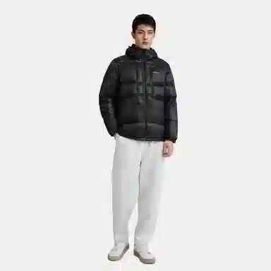 Carhartt WIP Logo Embroidered Down Jacket Black