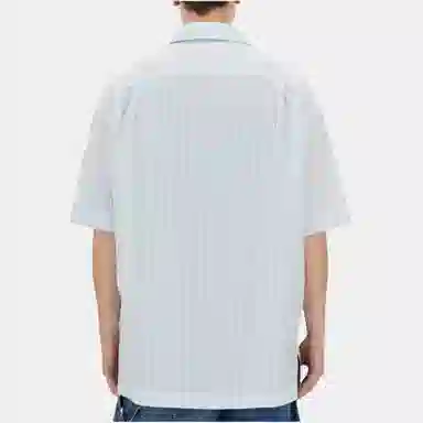 JW Anderson Floral Print Short Sleeve Shirt Blue