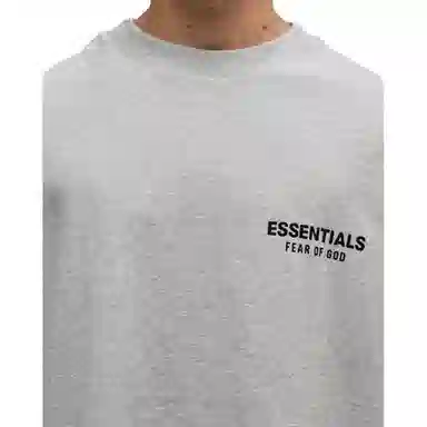 Fear of God Essentials FW24 Holiday Core T-Shirt Light Mist Grey