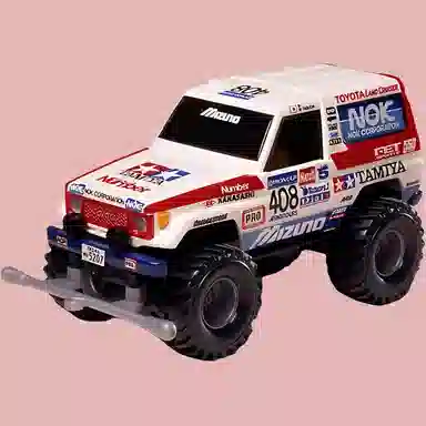 田宫 大脚车 兰德酷路泽拉力赛 成品模型