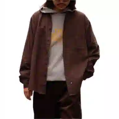 The North Face Purple Label Flannel Double Pocket Field Work Shirt Brown