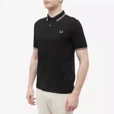 Fred Perry Polo Shirt Black/Beige