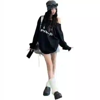 黛尔佳人 舒适时尚百搭长袖卫衣 女款